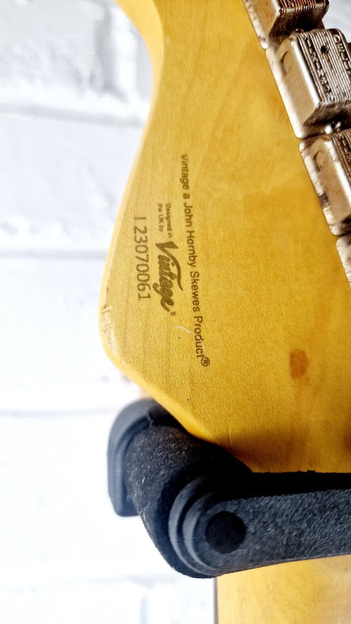 VINTAGE V6 PAUL ROSE ROAD WORN SUNBURST STRATOCASTER ELECTRIC GUITAR