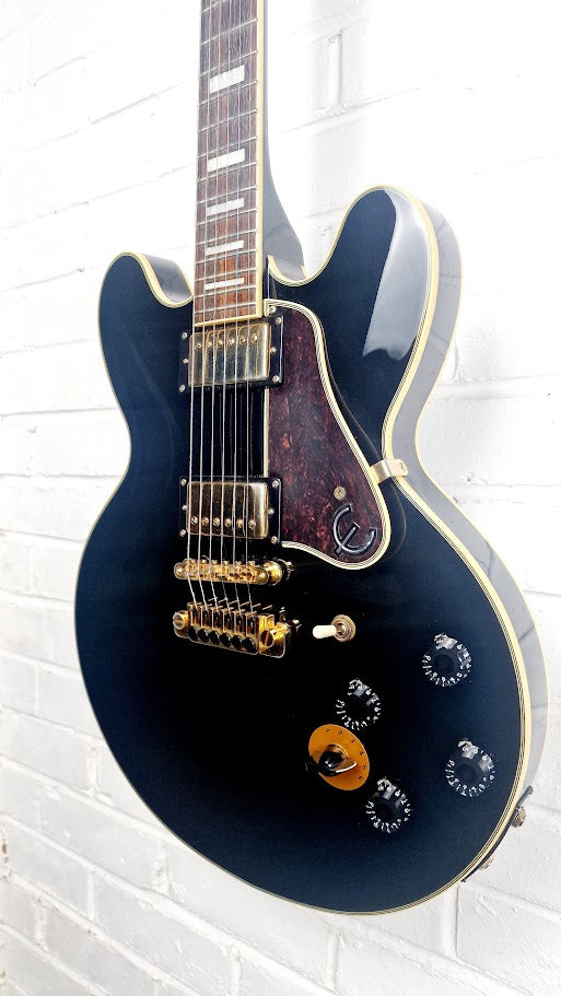 EPIPHONE BB KING LUCILLE EBONY ELECTRIC GUITAR + HARD CASE