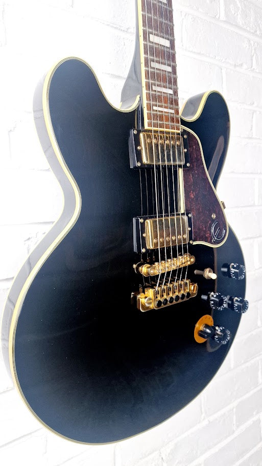 EPIPHONE BB KING LUCILLE EBONY ELECTRIC GUITAR + HARD CASE