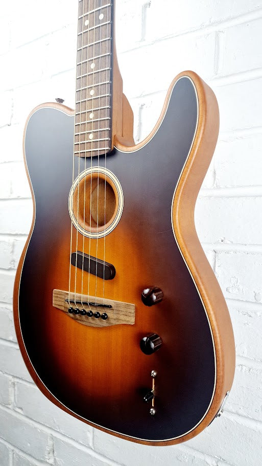 FENDER ACOUSTASONIC PLAYER TELECASTER SHADOW BURST ELECTRIC GUITAR