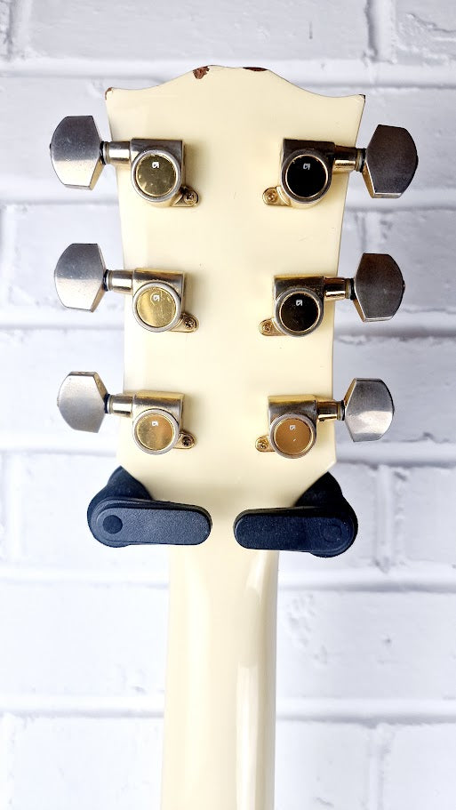 COLUMBUS VINTAGE 1970S IVORY WHITE LES PAUL ELECTRIC GUITAR