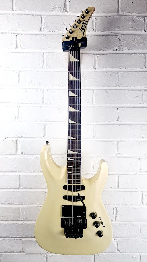 VESTER SUPER STRAT ANTIQUE WHITE 1980s ELECTRIC GUITAR