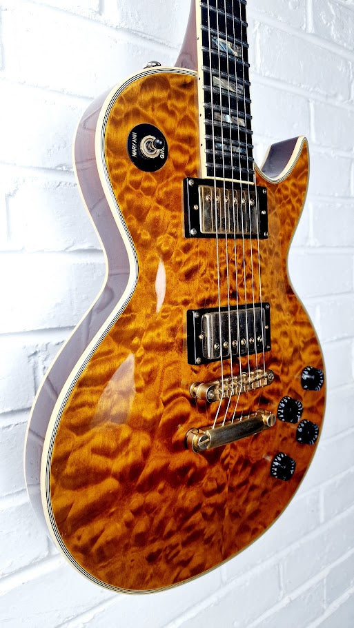 SPEAR RD250 LES PAUL TIGER QUILTED TOP ELECTRIC GUITAR