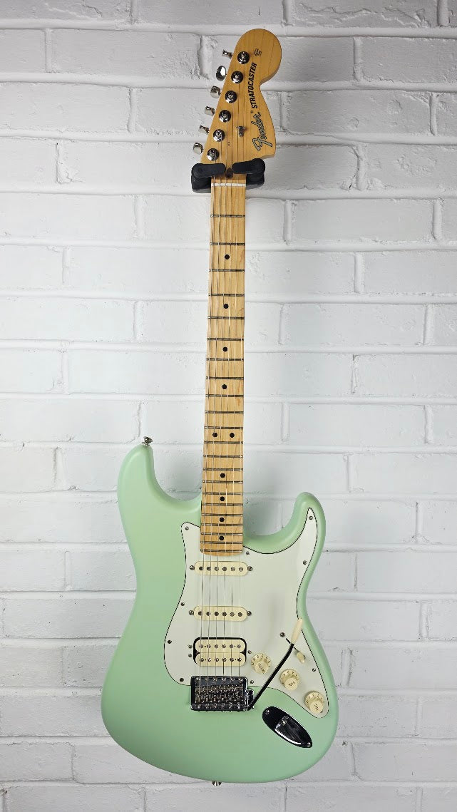 FENDER AMERICAN PERFORMER STRATOCASTER HSS SATIN SURF GREEN + HARD CASE