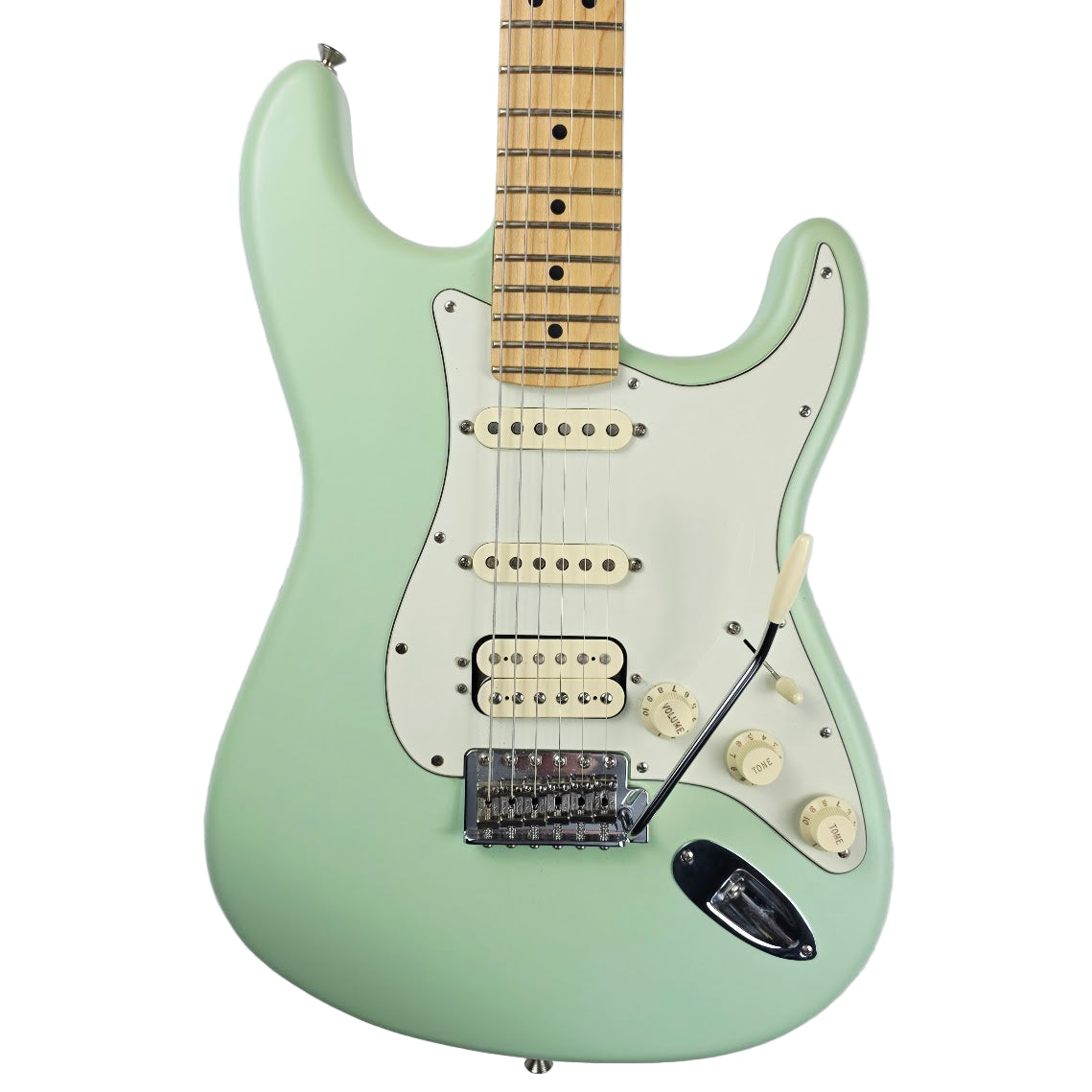 FENDER AMERICAN PERFORMER STRATOCASTER HSS SATIN SURF GREEN + HARD CASE