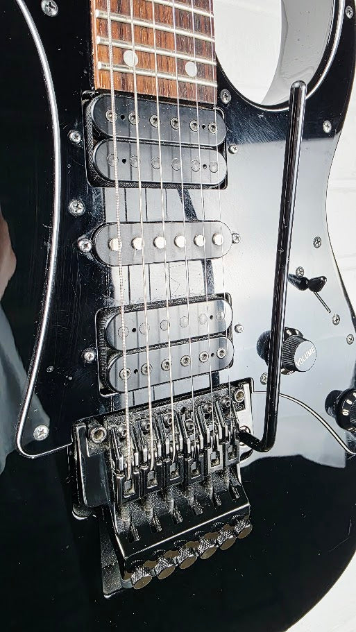 IBANEZ RG550 2007 20TH ANNIVERSARY BLACK ELECTRIC GUITAR