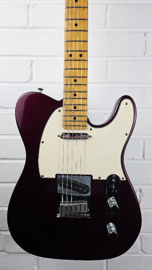 FENDER AMERICAN STANDARD TELECASTER 1989 MIDNIGHT WINE ELECTRIC GUITAR