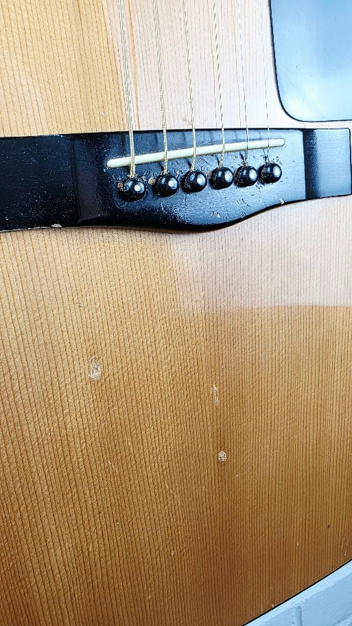 FENDER GEMINI II NATURAL 1980s ACOUSTIC GUITAR