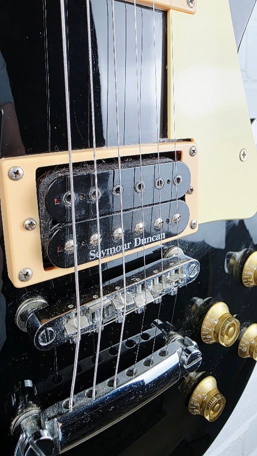 GUY TYLER LES PAUL BLACK ELECTRIC GUITAR