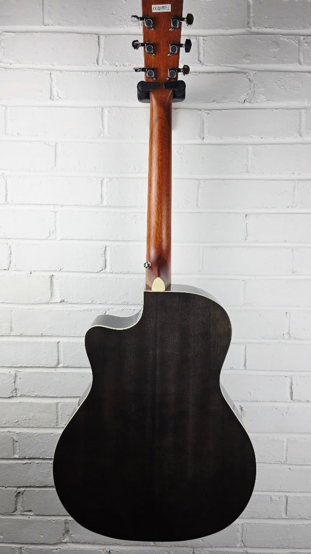 CORT GRAND REGAL GA-QF TBB TRANS BLACK BURST ELECTRO ACOUSTIC GUITAR