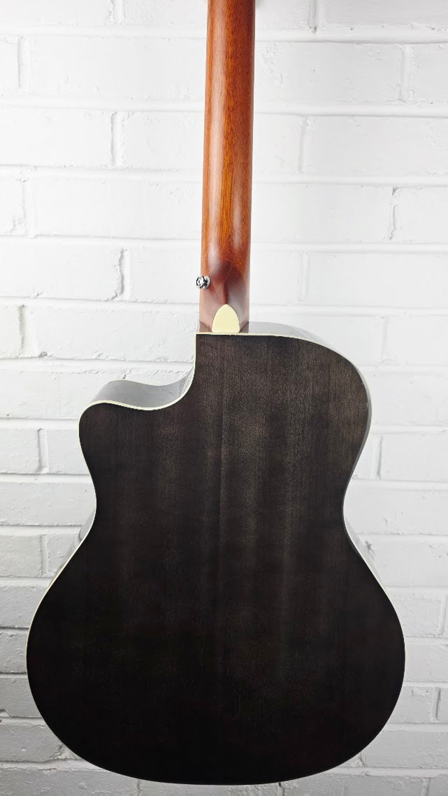 CORT GRAND REGAL GA-QF TBB TRANS BLACK BURST ELECTRO ACOUSTIC GUITAR