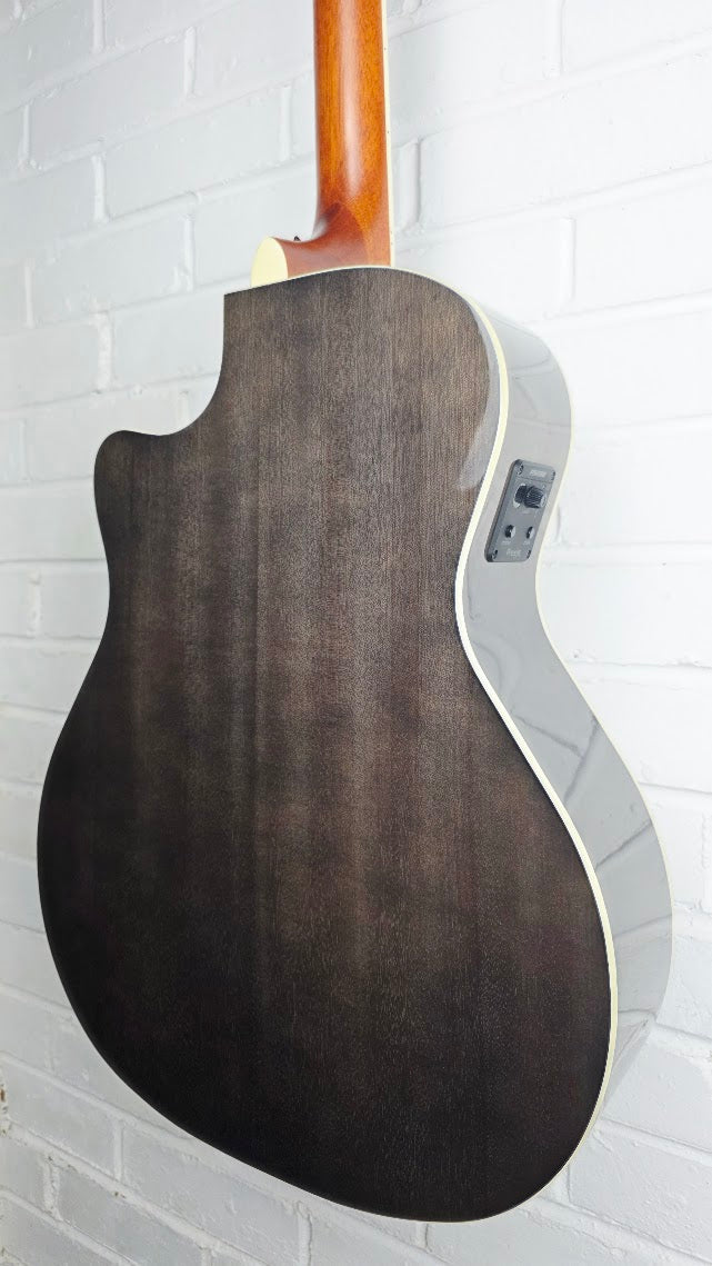 CORT GRAND REGAL GA-QF TBB TRANS BLACK BURST ELECTRO ACOUSTIC GUITAR