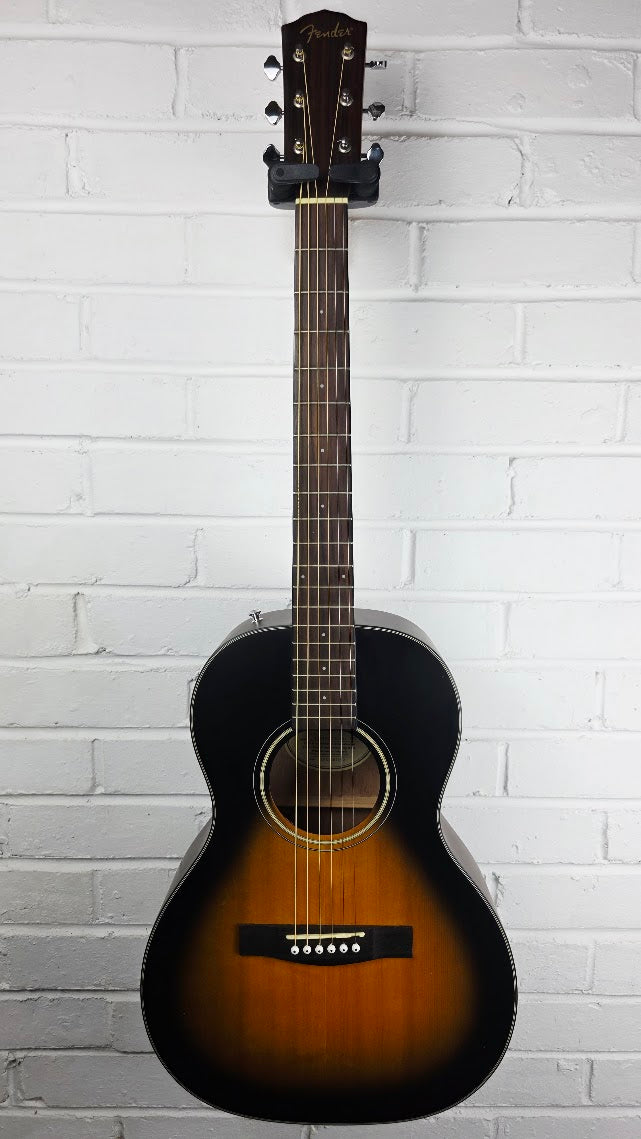 FENDER CP100 VSB VINTAGE SUNBURST PARLOUR GUITAR