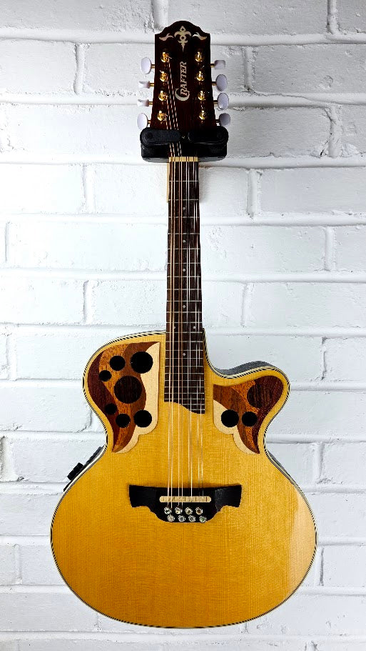 CRAFTER M85E NATURAL ELECTRO ACOUSTIC MANDOLIN + CASE