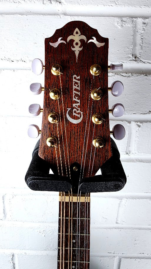 CRAFTER M85E NATURAL ELECTRO ACOUSTIC MANDOLIN + CASE
