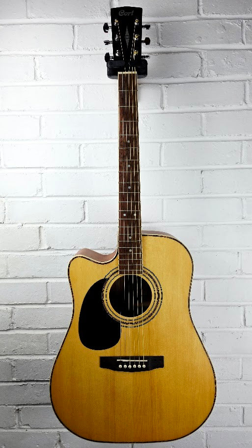 CORT AD880CE LH LEFT HANDED NATURAL ELECTRO ACOUSTIC GUITAR