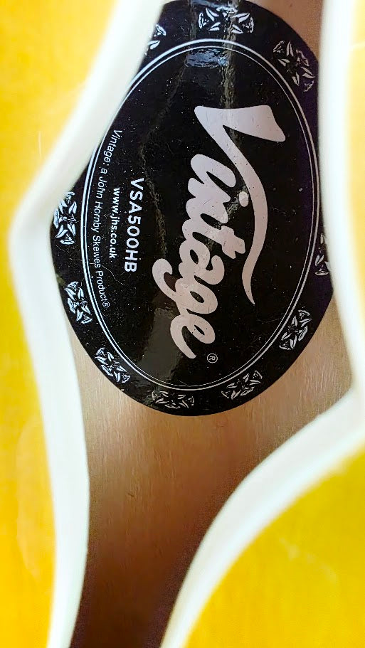 VINTAGE VSA500HB HONEY BURST SEMI HOLLOW ELECTRIC GUITAR