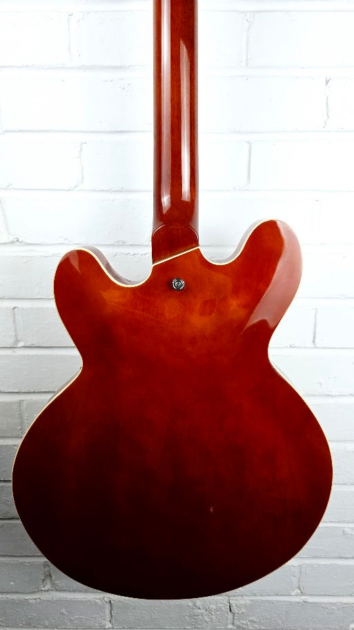 VINTAGE VSA500HB HONEY BURST SEMI HOLLOW ELECTRIC GUITAR