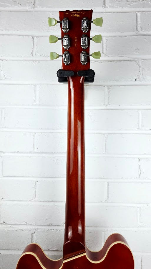 VINTAGE VSA500HB HONEY BURST SEMI HOLLOW ELECTRIC GUITAR
