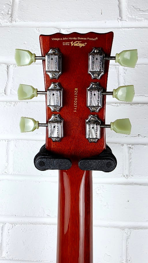 VINTAGE VSA500HB HONEY BURST SEMI HOLLOW ELECTRIC GUITAR