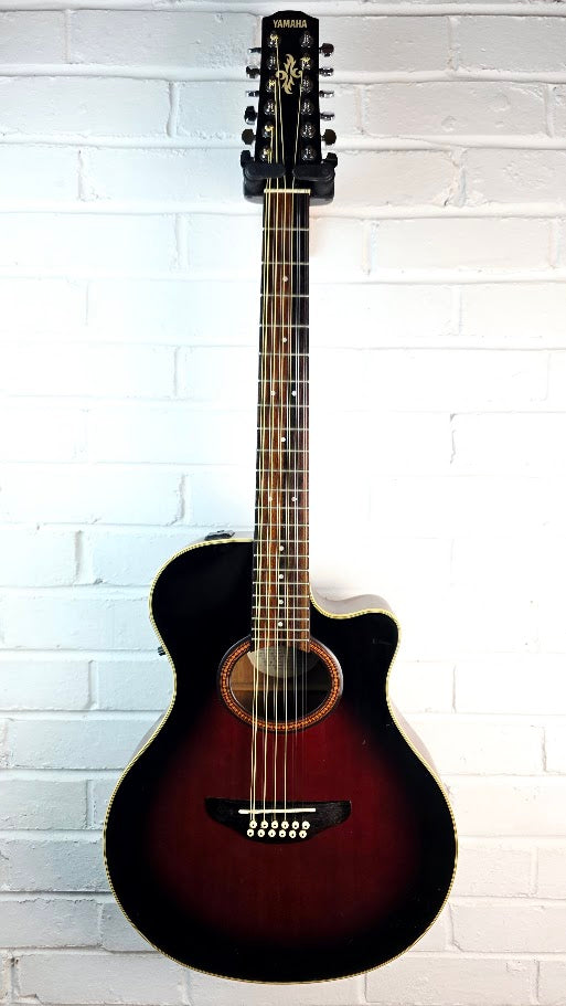 YAMAHA APX-4-12A 12 STRING SUNBURST ELECTRO ACOUSTIC GUITAR