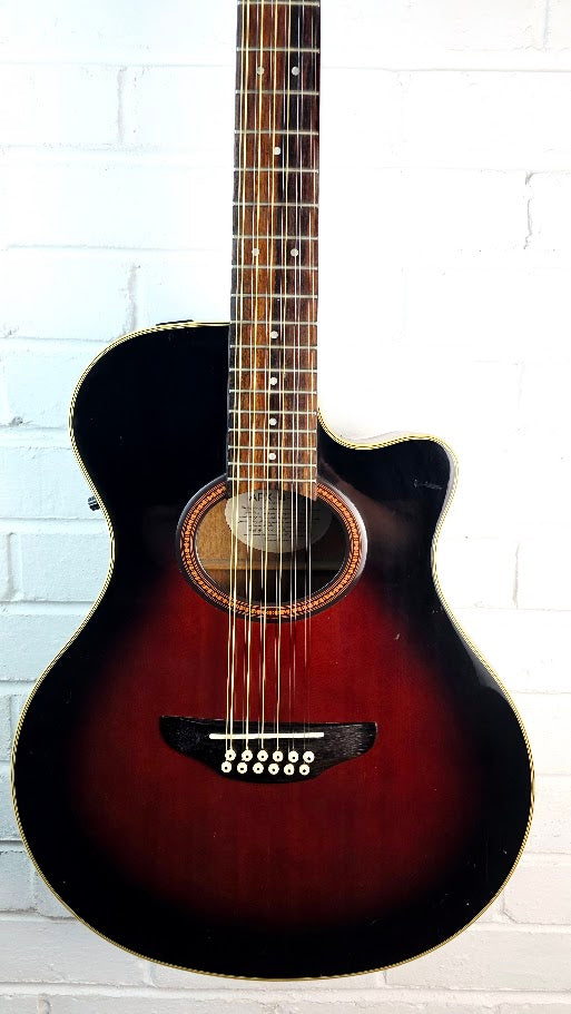 YAMAHA APX-4-12A 12 STRING SUNBURST ELECTRO ACOUSTIC GUITAR