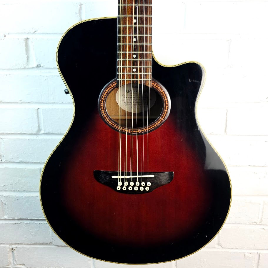 YAMAHA APX-4-12A 12 STRING SUNBURST ELECTRO ACOUSTIC GUITAR
