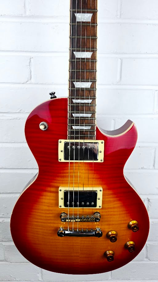 RALLY LES PAUL CHERRY SUNBURST ELECTRIC GUITAR