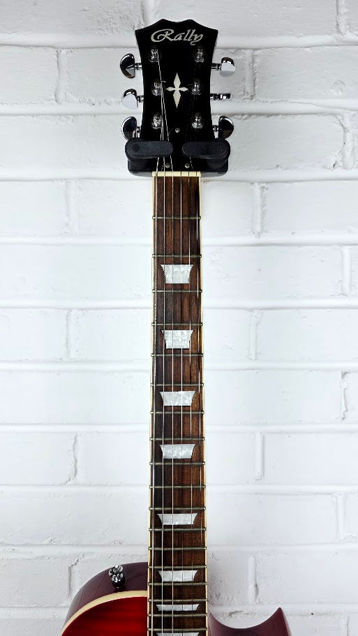 RALLY LES PAUL CHERRY SUNBURST ELECTRIC GUITAR