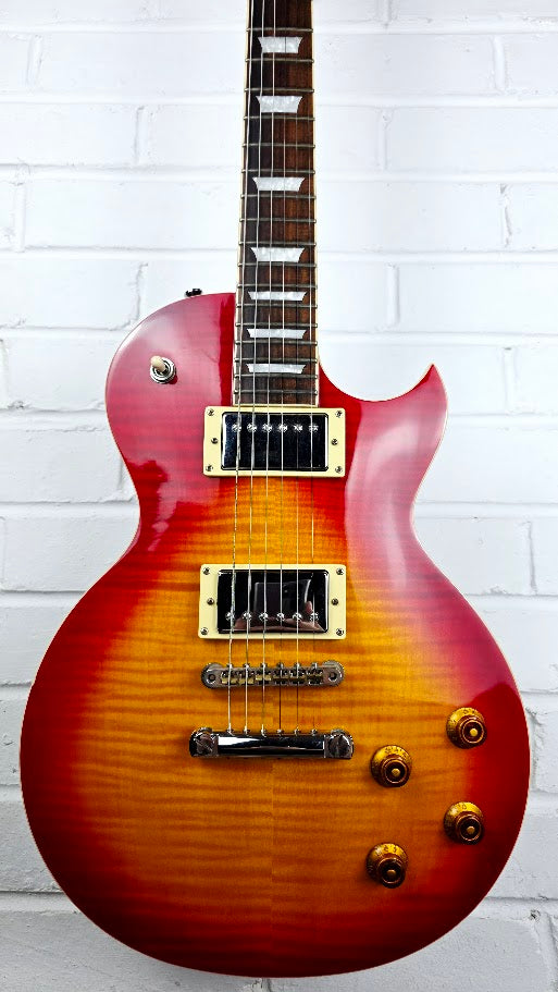 RALLY LES PAUL CHERRY SUNBURST ELECTRIC GUITAR