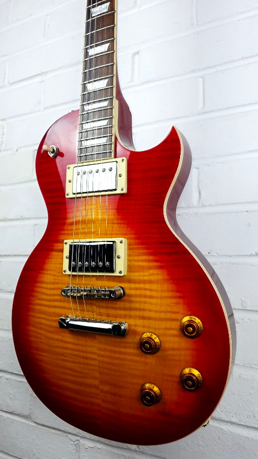 RALLY LES PAUL CHERRY SUNBURST ELECTRIC GUITAR