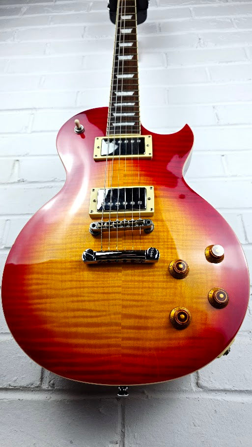 RALLY LES PAUL CHERRY SUNBURST ELECTRIC GUITAR