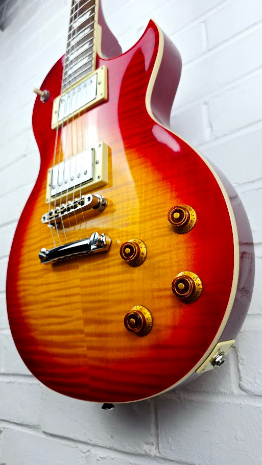 RALLY LES PAUL CHERRY SUNBURST ELECTRIC GUITAR