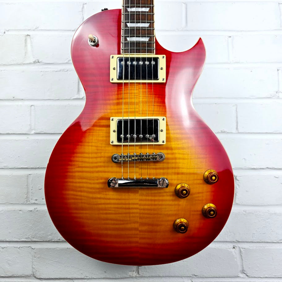 RALLY LES PAUL CHERRY SUNBURST ELECTRIC GUITAR