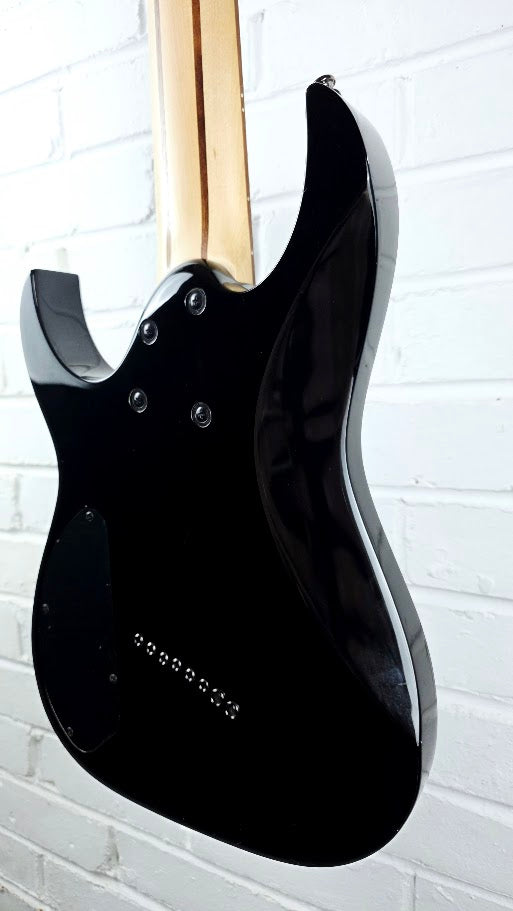 IBANEZ RGMS8 MULTI SCALE 8 STRING BLACK ELECTRIC GUITAR