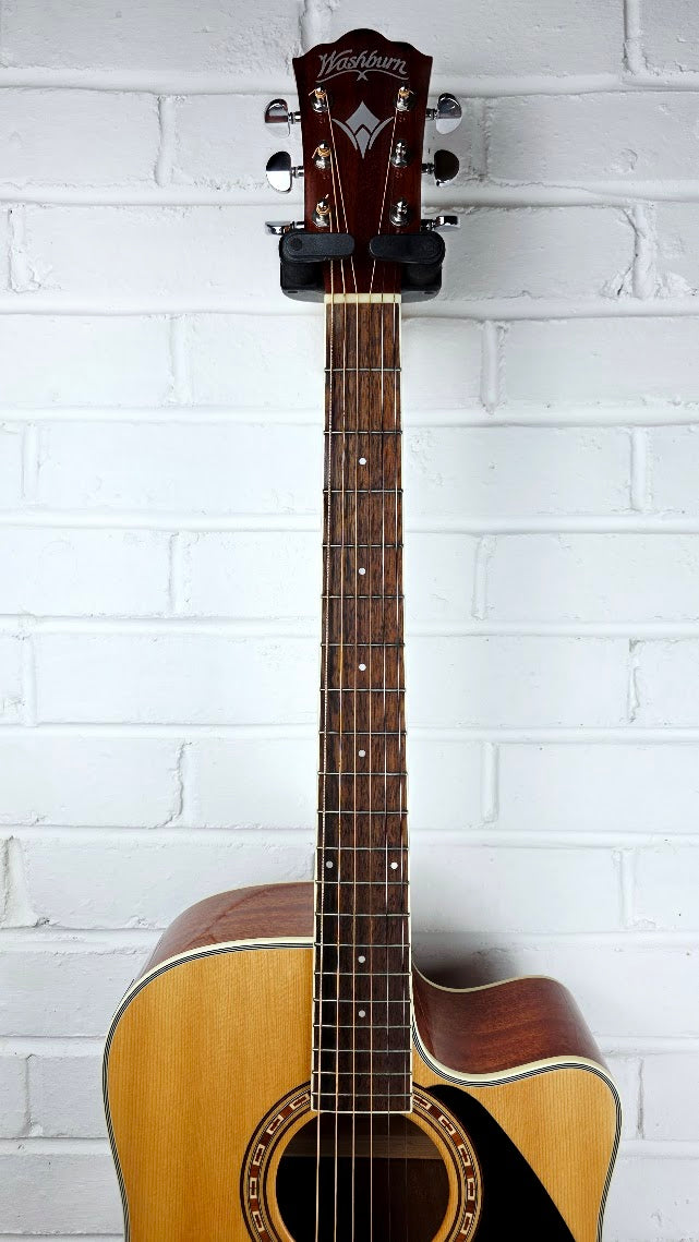 WASHBURN WD7SCE-O NATURAL ELECTRO ACOUSTIC GUITAR