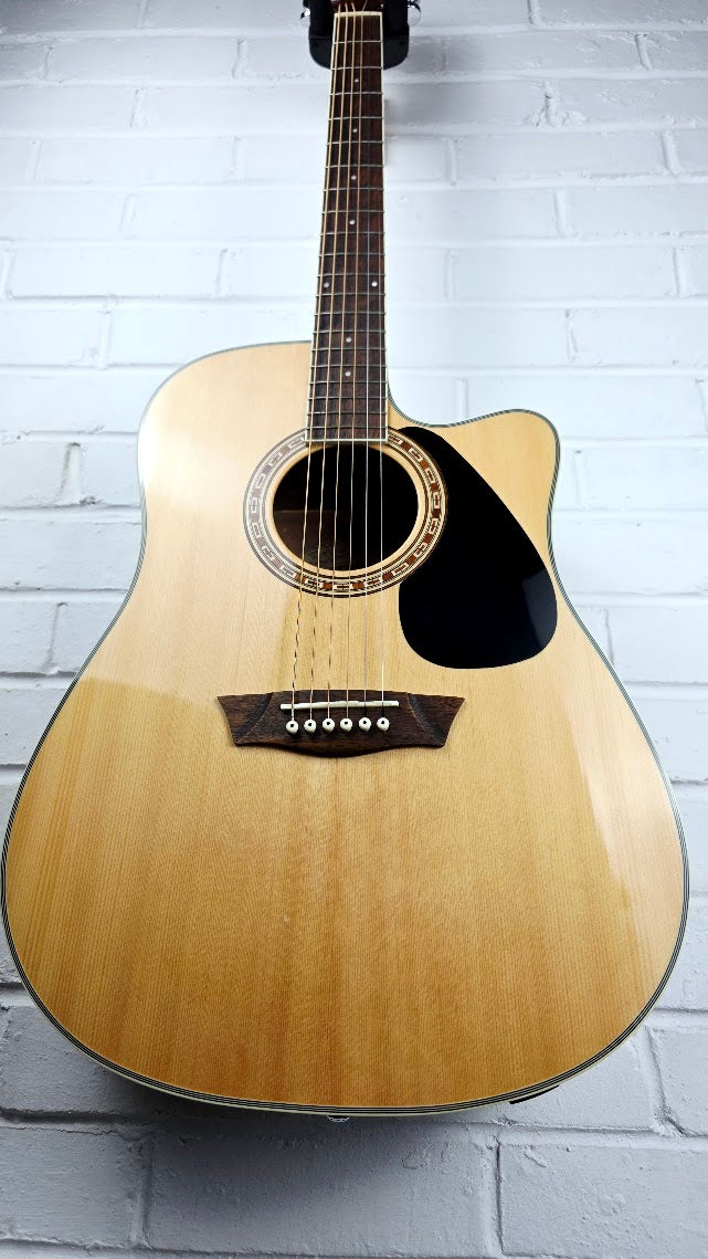 WASHBURN WD7SCE-O NATURAL ELECTRO ACOUSTIC GUITAR