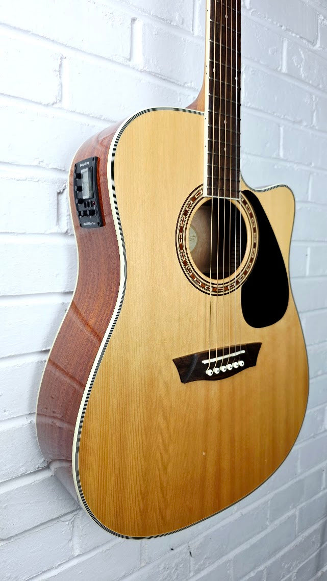 WASHBURN WD7SCE-O NATURAL ELECTRO ACOUSTIC GUITAR