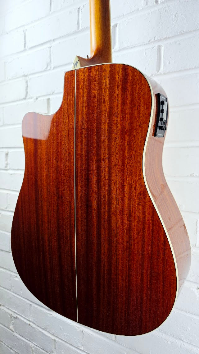 WASHBURN WD7SCE-O NATURAL ELECTRO ACOUSTIC GUITAR