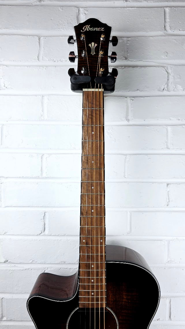IBANEZ AEG70L TIH LEFT HANDED TIGER BURST HIGH GLOSS ELECTRO ACOUSTIC GUITAR