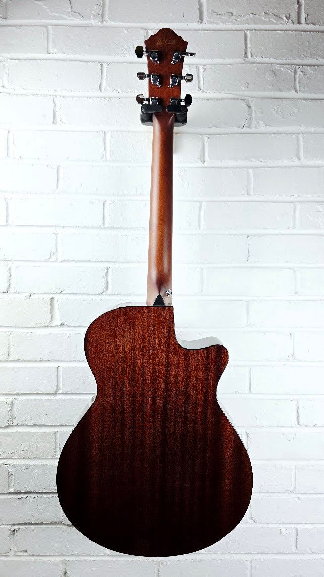 IBANEZ AEG70L TIH LEFT HANDED TIGER BURST HIGH GLOSS ELECTRO ACOUSTIC GUITAR