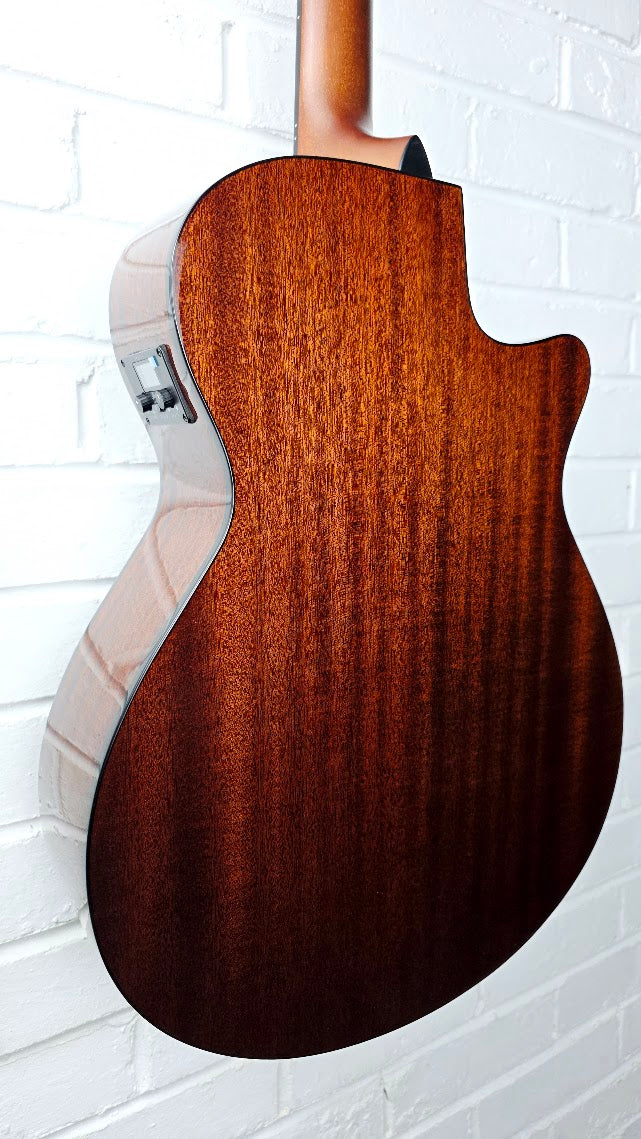 IBANEZ AEG70L TIH LEFT HANDED TIGER BURST HIGH GLOSS ELECTRO ACOUSTIC GUITAR