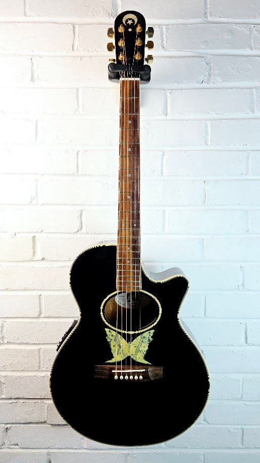 EPIPHONE ORVILLE EO-2 EB EBONY ELECTRO ACOUSTIC GUITAR