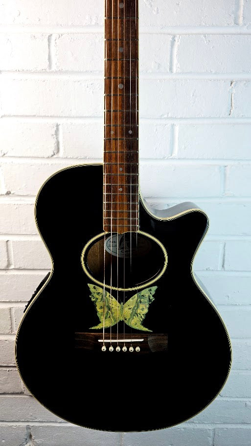 EPIPHONE ORVILLE EO-2 EB EBONY ELECTRO ACOUSTIC GUITAR
