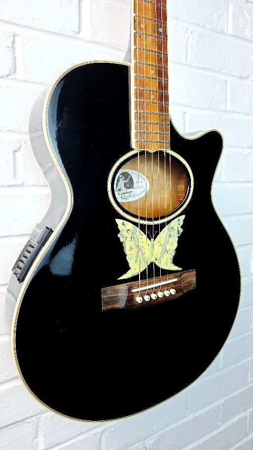 EPIPHONE ORVILLE EO-2 EB EBONY ELECTRO ACOUSTIC GUITAR