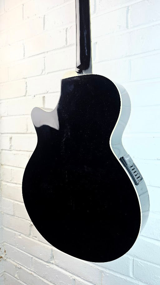EPIPHONE ORVILLE EO-2 EB EBONY ELECTRO ACOUSTIC GUITAR