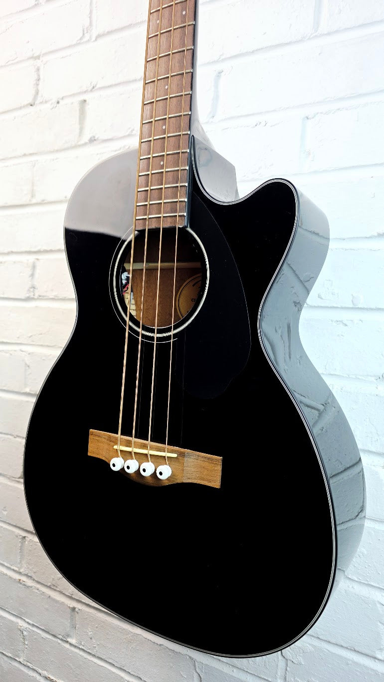 FENDER CB-60SCE BLK LR ELECTRO ACOUSTIC BASS GUITAR BLACK