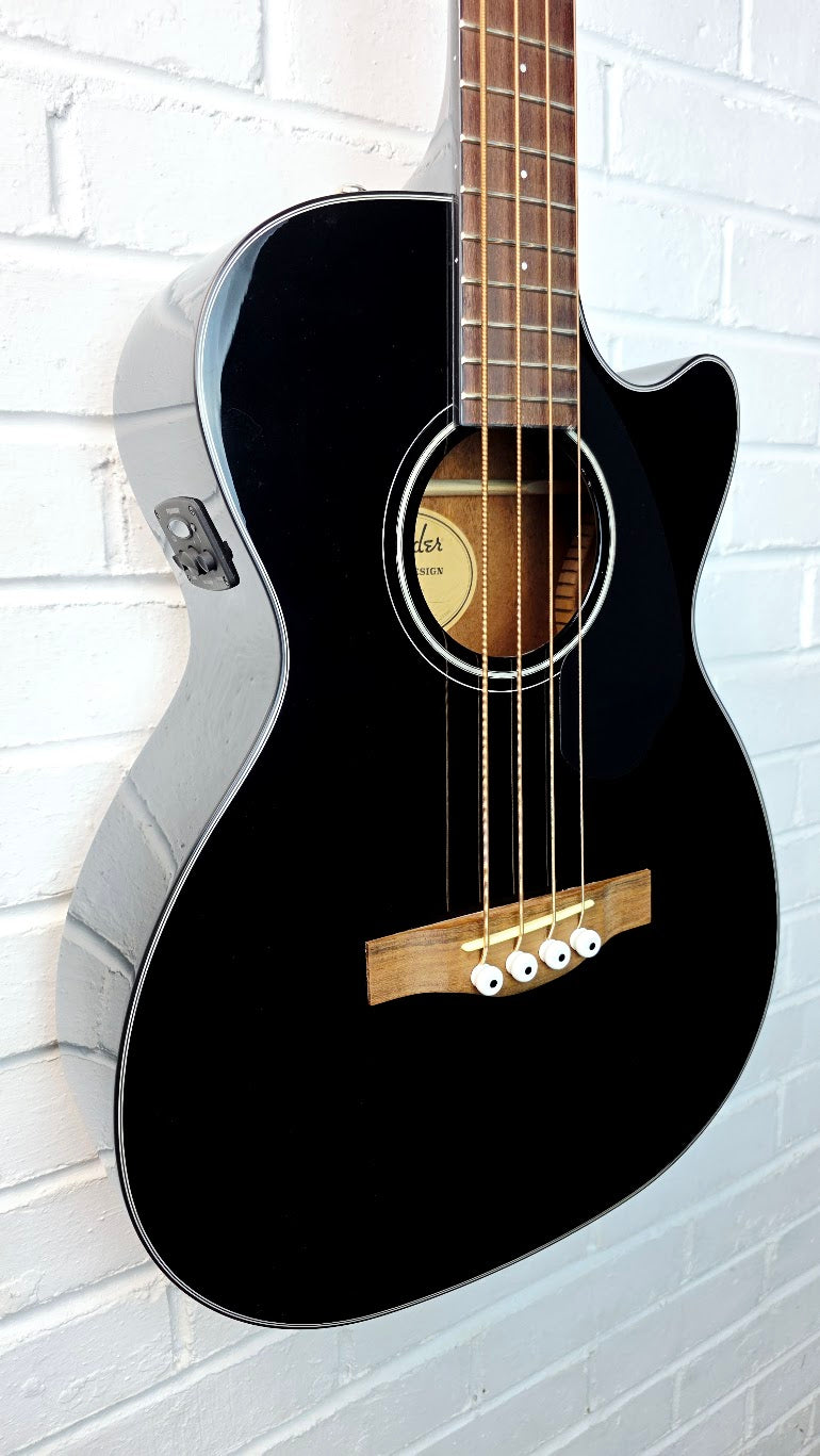 FENDER CB-60SCE BLK LR ELECTRO ACOUSTIC BASS GUITAR BLACK