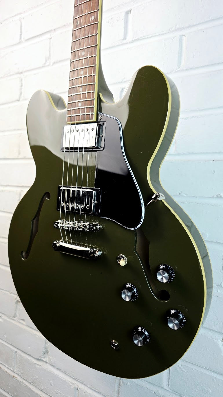EPIPHONE ES 335 IG INSPIRED BY GIBSON DRAB OLIVE ELECTRIC GUITAR