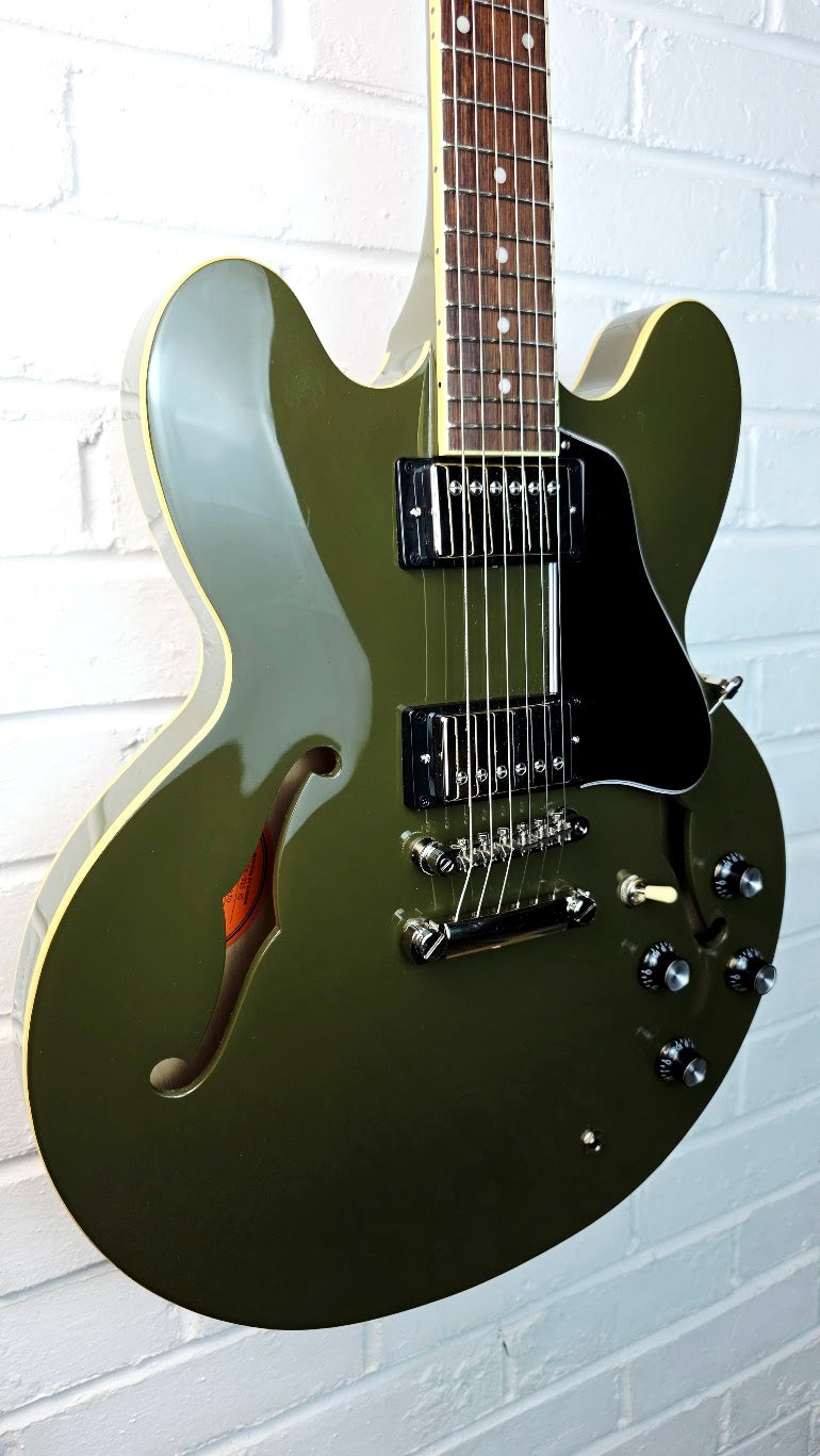 EPIPHONE ES 335 IG INSPIRED BY GIBSON DRAB OLIVE ELECTRIC GUITAR
